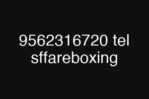 9562316720 tel sffareboxing